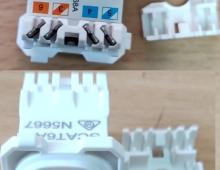 Sparkelec "CAT6A" NOT CAT6 Data Jack White Fits Clipsal, QCE, Connected, HPM Grid Plates